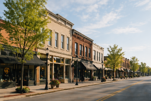 Geneseo, Illinois downtown